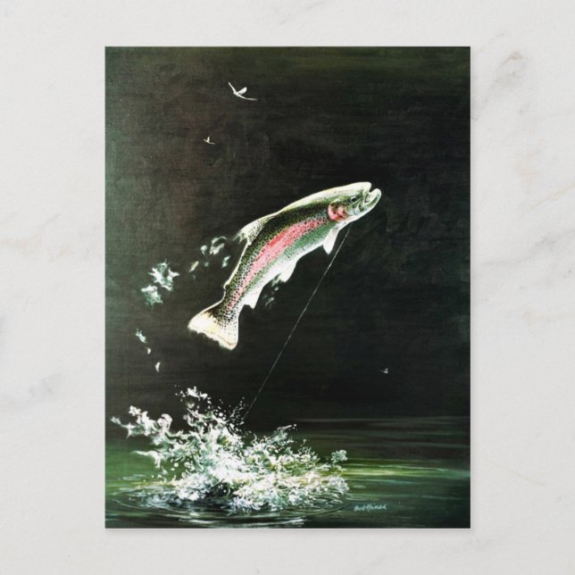 Rainbow Trout Vykort (Framsida)