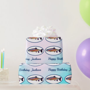 Rainbow Trout Wrapping Papper Presentpapper