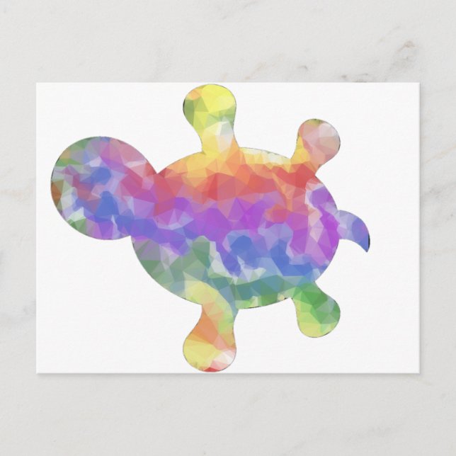 Rainbow Turtle Vykort (Framsida)