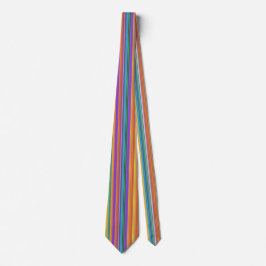 Rainbow Tutti Fruiti Stripe Necktie Slips