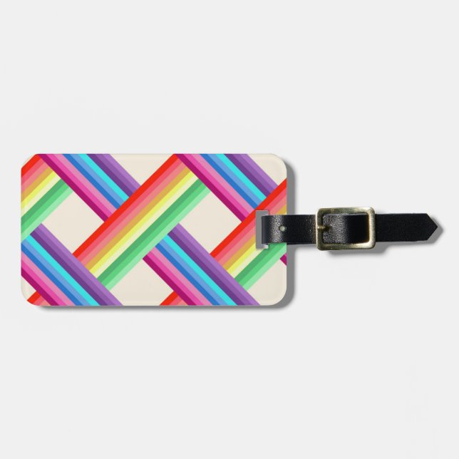 Rainbow Twist Bagagebricka (Horisontell Framsida)