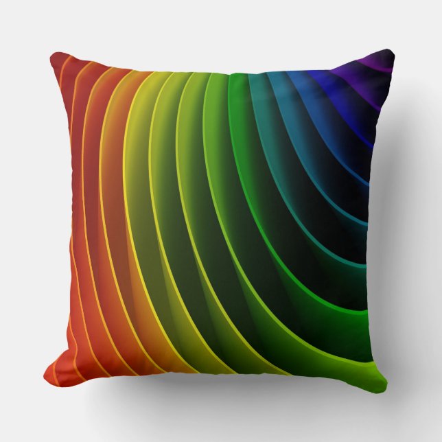 Rainbow Twist Dekorativ kudde (Framsida)