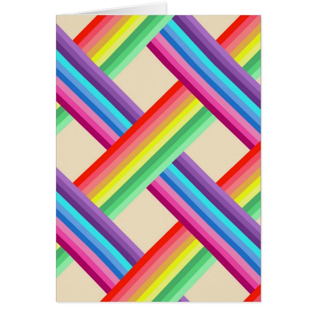 Rainbow Twist Hälsningskort (Framsidan)