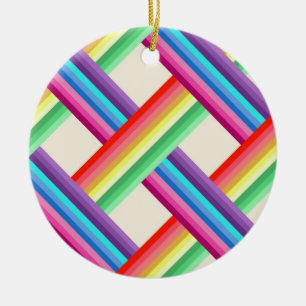 Rainbow Twist Julgransprydnad Keramik