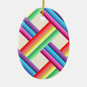 Rainbow Twist Julgransprydnad Keramik