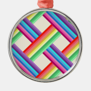 Rainbow Twist Julgransprydnad Metall