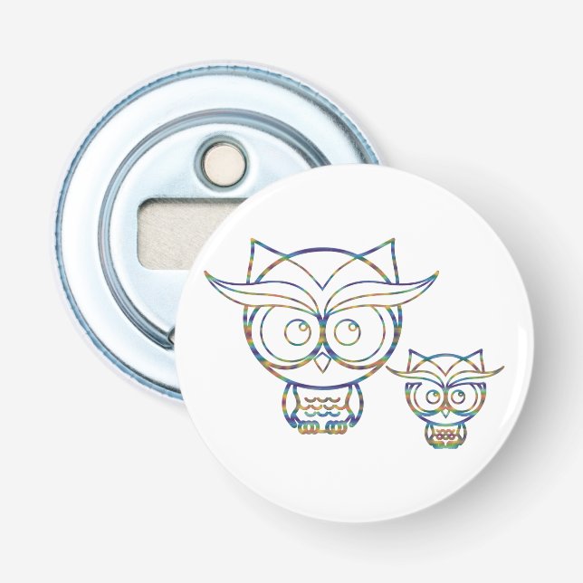 Rainbow Uggla Flasköppnare (Framsidan)