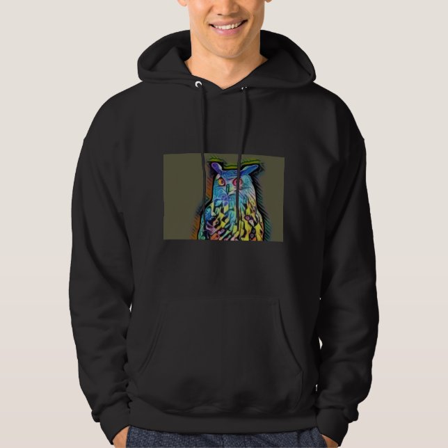 Rainbow Uggla Hoodie (Framsida)