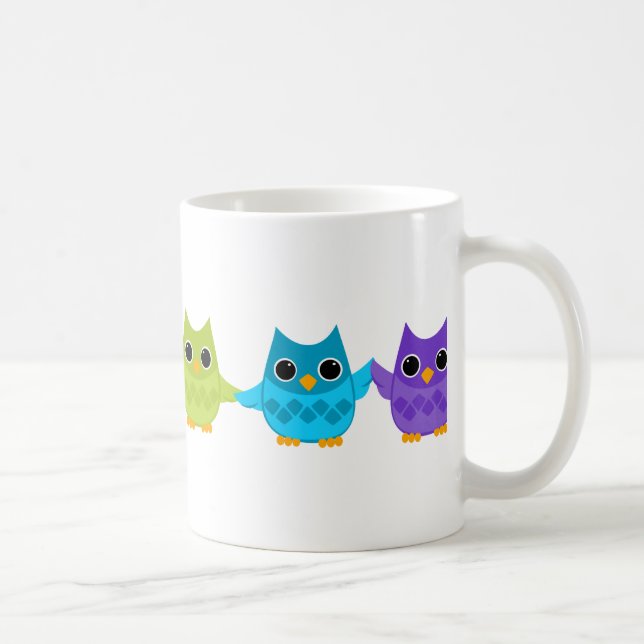 Rainbow Uggla Kaffemugg (Höger)