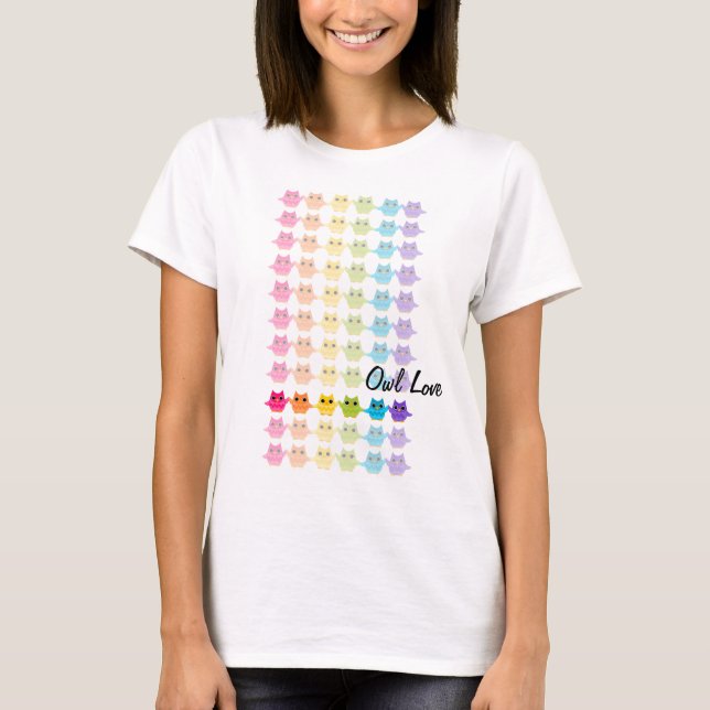 Rainbow Uggla Tee (Framsida)