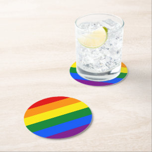 Rainbow underläggs underlägg papper rund