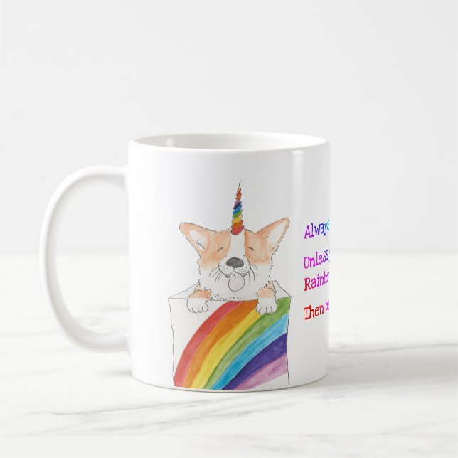 Rainbow unicorgi mugg (Vänster)