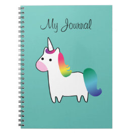 Rainbow Unicorn-anteckningsbok Anteckningsbok Med Spiral
