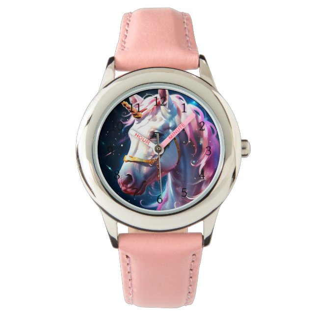 Rainbow Unicorn Armbandsur (Framsida)