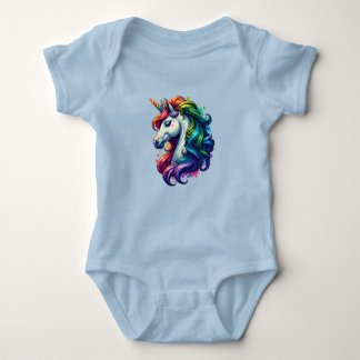 Rainbow Unicorn baby suite T Shirt