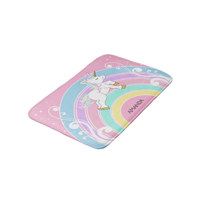 Rainbow Unicorn Bath Mat Badrumsmatta (Vinklad)