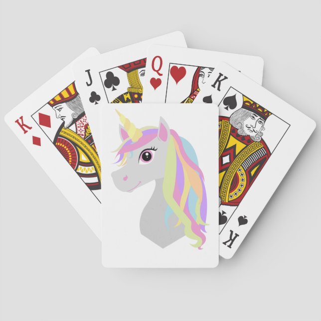 Rainbow Unicorn Casinokort (Baksidan)