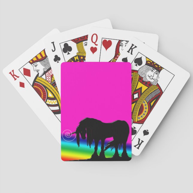 Rainbow Unicorn Casinokort (Baksidan)