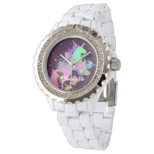 Rainbow Unicorn Cute Personlig Armbandsur