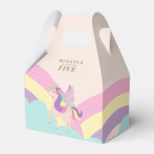 Rainbow Unicorn Cute Personlig Gable