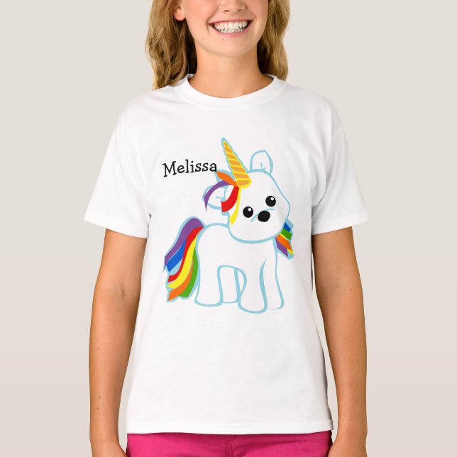 Rainbow Unicorn Cutie Tröja (Framsida)