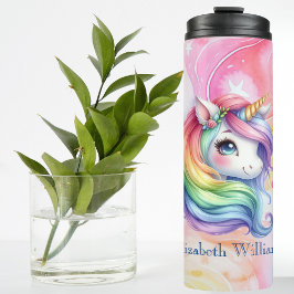 Rainbow Unicorn-design med eget namn