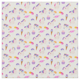 Rainbow Unicorn Dreams Fabric Tyg