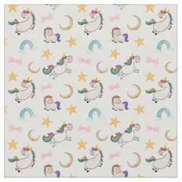 Rainbow Unicorn Dreams Fabric Tyg