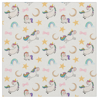 Rainbow Unicorn Dreams Fabric Tyg