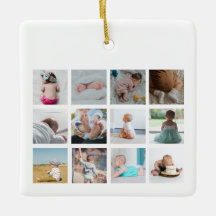 Rainbow Unicorn Flicka First Year Photo Collage