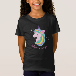 Rainbow Unicorn Födelsedagsfest Baby T Shirt