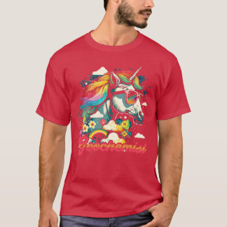 Rainbow Unicorn Geochemist T Shirt