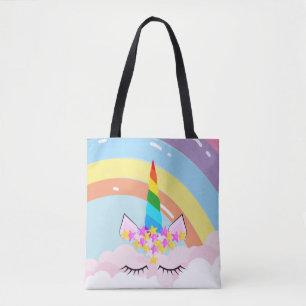 Rainbow Unicorn i Himlar Småbarn Tygkasse