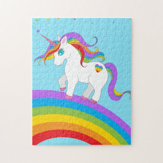 RAINBOW UNICORN JIGSAW PUZZLE PUSSEL (Vertikal)