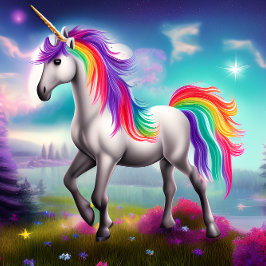 Rainbow Unicorn Jigszle Puzzle Pussel