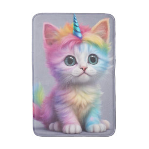 Rainbow Unicorn Kitten Badrumsmatta