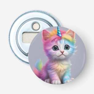 Rainbow Unicorn Kitten Flasköppnare