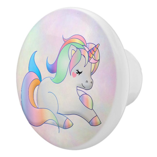 Rainbow Unicorn Knopp (Höger)