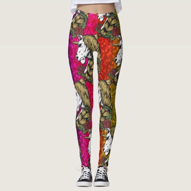 Rainbow Unicorn Leggings (Framsida)