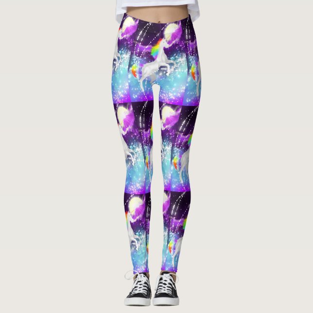 Rainbow Unicorn Leggings (Framsida)