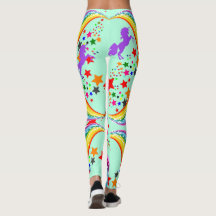 Rainbow unicorn Leggings Personalize Yoga Byxor