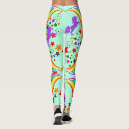 Rainbow unicorn Leggings Personalize Yoga Byxor