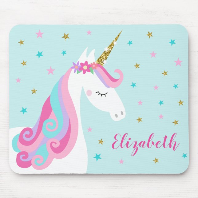 Rainbow Unicorn Magic Glitter Aqua Musmatta (Framsidan)