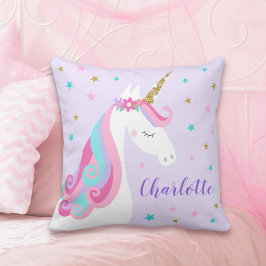 Rainbow Unicorn Magic Glitter Lila Kudde