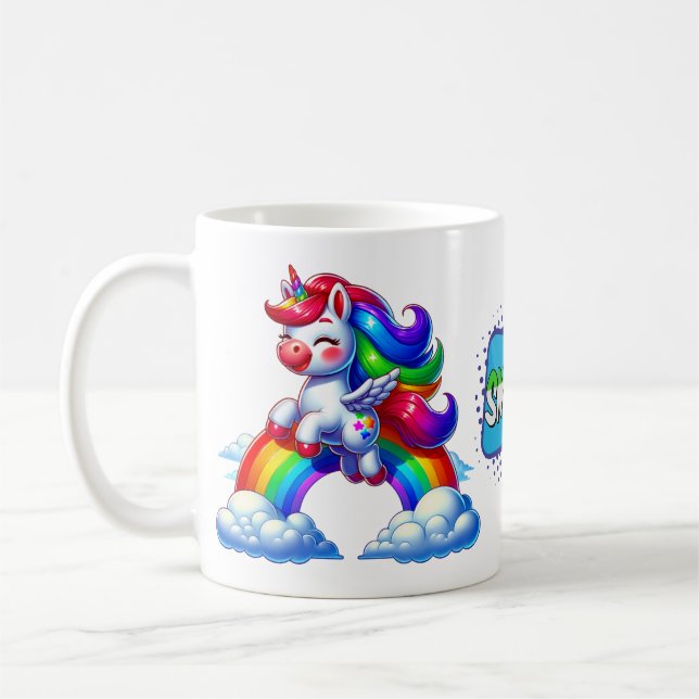 Rainbow Unicorn Magic Mugg 11 oz (Vänster)