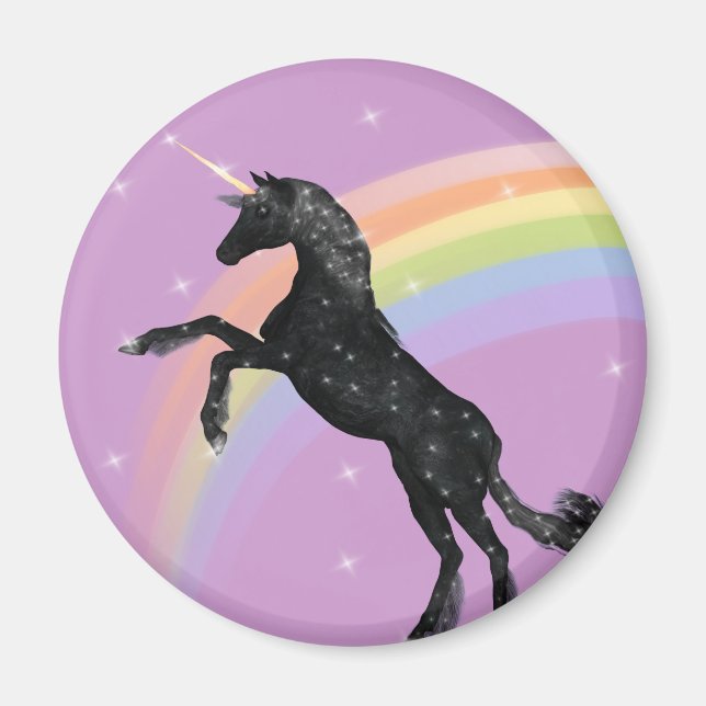 Rainbow Unicorn Magnet (Framsidan)
