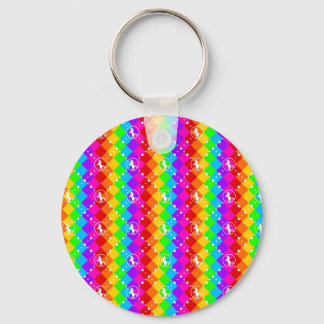 Rainbow Unicorn Nyckelring