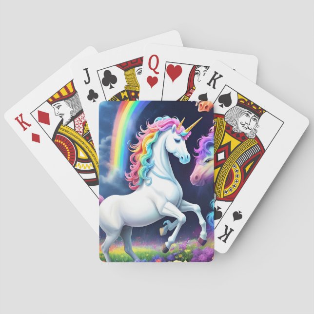 Rainbow Unicorn One Casinokort (Baksidan)