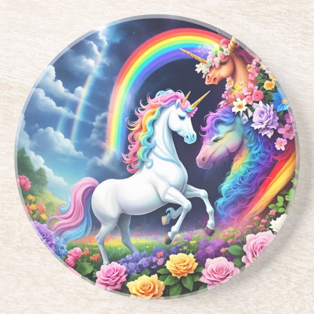 Rainbow Unicorn One Underlägg (Framsidan)