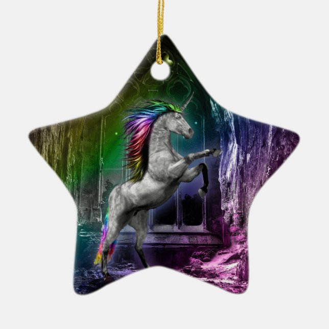 Rainbow Unicorn Ornament (Framsidan)